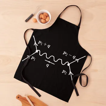 Feynman diyagramı koyu versiyonu Önlük Mutfak Apras Kadınlar İçin Mutfak Apras Adam Önlük Kadın Elbise Önlük