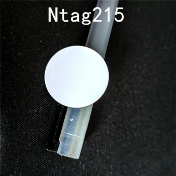 NFC Ntag215 Para ETİKETİ Anahtar 13.56 MHz NTAG 215 Kart Etiketi RFID Ultralight Etiketleri Etiketleri 25mm çap Yuvarlak Kutu