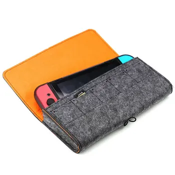 Seyahat Taşıma Çantası Nintendo Anahtarı için Oyun Ana Bilgisayar Aksesuarları Taşınabilir saklama çantası Çanta Yumuşak Koruma Paketi Darbeye Dayanıklı