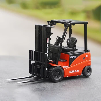 1:25 Ölçekli Elektrikli Denge Forklift Mühendislik Makineleri Diecast Alaşım Araba Modeli Metal Die-Cast Oyuncak Araç Koleksiyon Hediye