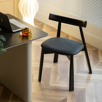 Wuli İtalyan Tasarımcı Kürek Sandalye İskandinav Tarzı masif ahşap sandalye Boş Sandalye Restoran Cafe Yemek Sandalyesi Ev sırtlı sandalye