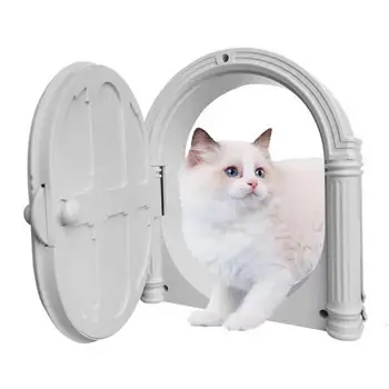 topuzu ile Güvenli High-end Kısıtlama Kedi ev kapısı Pürüzsüz Kenar Kitty Ev Portalı Avrupa Tarzı Evcil Hayvan Malzemeleri
