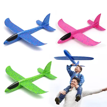 38/48CM El Atmak Köpük uçak oyuncakları Açık Lansmanı Planör uçak Çocuklar Hediye Oyuncak Ücretsiz Sinek uçak oyuncakları Bulmaca Modeli Jouet