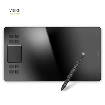 VEIKK A50 Yüksek Kaliteli Illustrator tablet dijital çizim 8 kısayol tuşları ve hareket dokunmatik kalem ekran çizim tableti