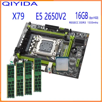Qıyıda X79 anakart seti E5 2650 V2 4*4 GB=16 GB DDR3 1333 REG RAM