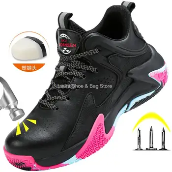 Su geçirmez Kaynakçı Ayakkabı Erkekler Yalıtımlı 6kv Güvenlik Ayakkabıları Moda Plastik Ayak İş Sneaker Anti-smash Anti-stab İş Güvenliği Botları