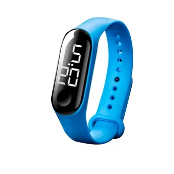 Led elektronik spor saatler ışık sensörü dijital saat erkekler Ve Kadınlar su geçirmez dokunmatik bilek saatler hediye montre femme # E