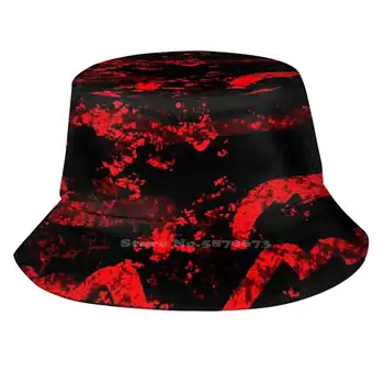 Logo Kırmızı Baskı Kova Şapka güneşlikli kep Logo Tilki Kırmızı Tilki Popüler Trend Trend En Çok Satan Güzel Sevimli Yarış Durumda Tilki Tilki Durumda