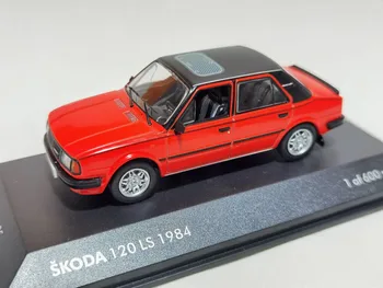 Diecsat 1/43 Ölçekli SKODA 1984 Vintage Coupe Kırmızı Klasik Araba Alaşım Araba Modeli Koleksiyon Dekorasyon Hediye Ekran