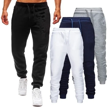 2023 Yeni erkek Moda Tam Boy Sweatpants Elastik Bel Sweatpants Cepler Moda erkek Rahat koşu pantolonları
