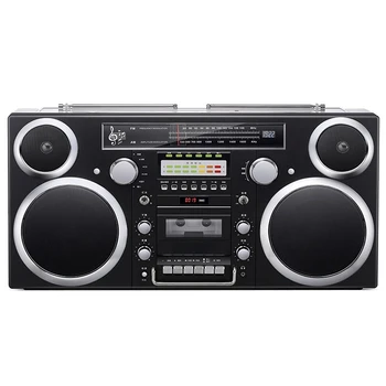 Retro radyo Bluetooth ses ev teyp CD Çalar Taşınabilir Hoparlör Karaoke açık hoparlör