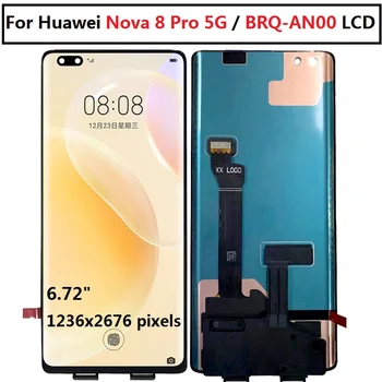 Orijinal ekran için Huawei nova 8 Pro 5G lcd ekran ile dokunmatik ekranlı sayısallaştırıcı grup için huawei nova 8 pro BRQ-AN00 LCD