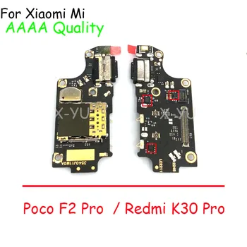 AAAA Kalite Xiao mi mi Poco F2 Pro / kırmızı mi K30 Pro USB Şarj Kurulu Dock Bağlantı Noktası Flex Kablo Değiştirme Pozisyon