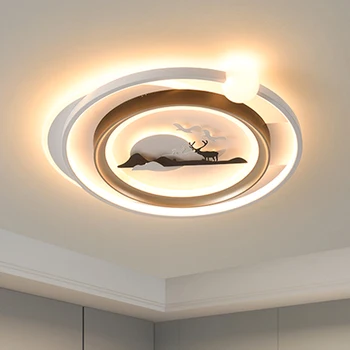 Modern LED kare tavan ışığı Oturma Odası Yatak Odası İçin Siyah İskandinav Aydınlatma Kapalı Balkon Koridor Salonu Akıllı Tavan Lambası
