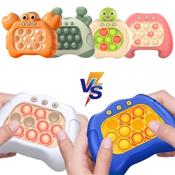 Hızlı İtme Kabarcık Oyun Kolu Oyuncaklar Çocuk Basın Pop ışık Fidget Oyunu Sıkmak Stres Rahatlatmak makine oyuncak Çocuklar için hediyeler