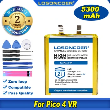 100 % Orijinal LOSONCOER 5300mAh Pil İçin Pico 4 VR Pico4 pil hücreleri