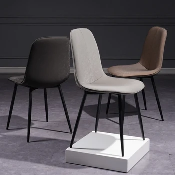 Çalışma Cafe Bar Yemek Sandalyesi Deri Makyaj Berber İskandinav Yatak Odası yemek sandalyeleri Minimalist Tırnak Ofis Cadeiras Ev Mobilyaları