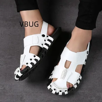 Erkek Sandalet Yaz 2023'te En Çok Satanlar Ürünler Ücretsiz Kargo ile Erkekler için Ayakkabı Siyah Ayakkabı Aşınmaya dayanıklı Tasarımcı Çoğaltma