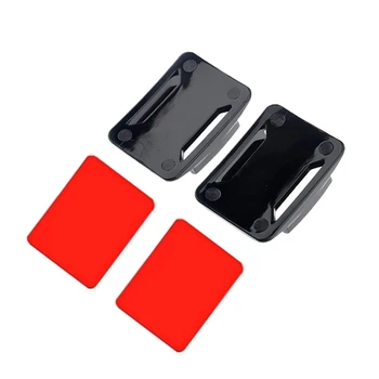 2 Takım Kavisli Monut Yüzey Sticker Yapıştırıcı Pad İle GoPro Hero HD Hero 10 9 8 7 6 5 4 Eylem kamera yatağı Aksesuarları Kiti
