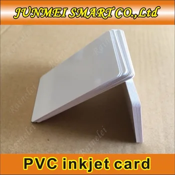 50 adet Mürekkep Püskürtmeli PVC kart çip 86mm * 54mm Plastik Kimlik kartı Epson Eski T50 Epson Yeni R230 R300 Canon Yazıcı için kart tepsisi