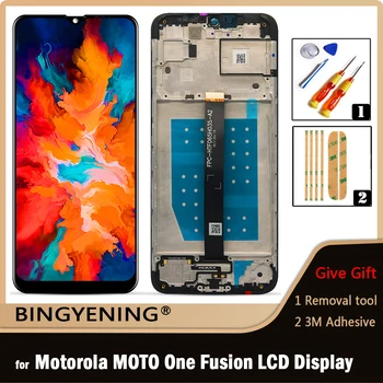 Motorola Moto Bir Fusion XT2073 için Çerçeve ile Tam LCD Ekran Dokunmatik Digitizer Meclisi Değiştirin