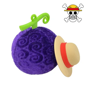 Hakiki TEK PARÇA Sevimli Şeytan Meyve peluş oyuncaklar Anahtarlık Anime Kawaii Luffy Şapka Sırt Çantası Kolye Noel doğum günü hediyesi