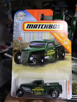 Kibrit kutusu 1: 64 35 FORD PİCKUP 6L Yeşil Alaşım oyuncak arabalar Metal Döküm Model Araçlar İçin Çocuk Erkek hediye sıcak