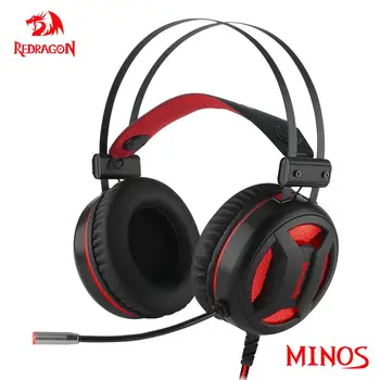 REDRAGON MINOS H210 oyun Kablolu Kulaklık, 7.1 Surround ses USB kulaklık Oyun mikrofonlu kulaklık Bilgisayar PC Laptop İçin
