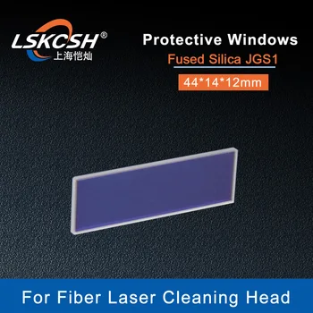 LSKCSH 50 adet / grup Fiber Lazer Lens Koruma ayna / Koruyucu Pencereler 44 * 14 * 12mm Fiber Lazer Temizleme Makinesi