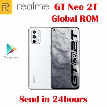 Resmi Orijinal Yeni Realme için GT Neo 2T 5G Akıllı Telefon 6.43 inç AMOLED Dimensity 1200-AI 65W Flaş Şarj 4500mAh NFC 64MP Kamera