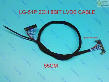 LG-51P 51pin 2ch 8-bit LCD LVDS kablo yangın 51HL uzun 55 CM tel DuPont 2X15 P bizim denetleyici kurulu