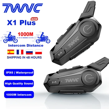 1000M İnterkom moto rcycle Kask Bluetooth Kulaklık 2 Binici İntercomunicador Moto İnterkom Kulaklık Kablosuz MP3 Oyuncu