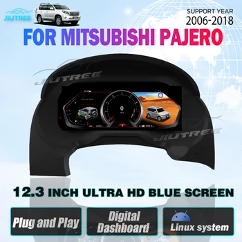 Mitsubishi Pajero 2006 için 2007 2008 2009 2010-2018 Android Araba Dijital Küme LCD gösterge Paneli Çok Fonksiyonlu