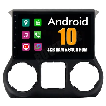 RoverOne Araba Multimedya Sistemi Jeep Wrangler 2011 - 2016 İçin Android 10 Radyo Stereo GPS Navigasyon Medya MP3 Oynatıcı YOK DVD