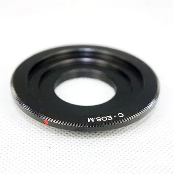Ücretsiz Kargo Siyah C - Mount film film video Canon EOS M için M2 M3 kamera lens adaptörü halka CCTV Lens C-EOS M