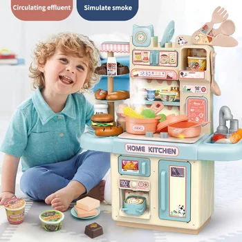 Çocuklar Mutfak Oyna Pretend çocuk oyuncakları Oyun Evi Simülasyon Meyve Mutfak Pişirme Eğitim Seti doğum günü hediyesi Yeni