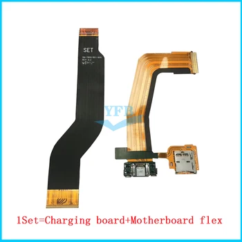 1 takım USB şarj istasyonu Kurulu Konektörü Ana Anakart Flex Kablo Samsung Galaxy Tab S 10.5 Için 