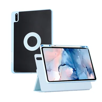 Manyetik Döner Kılıf için Huawei Matepad SE 10.4 11 Pro 10.8 Pro11 Kapak Anti bükme Akrilik Ayrılabilir Arka Standı Tablet Kabuk