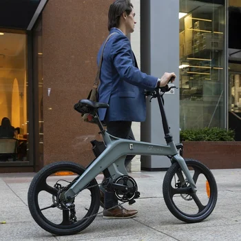 DYU T1 Elektrikli Bisiklet Magnezyum Alaşımlı Çerçeve Bisiklet Şehir Yetişkin Commuting 20 İnç Elektrikli Katlanır Bisiklet Katlanır Elektrikli Bisiklet