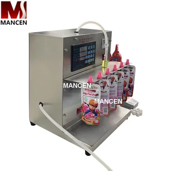 MANSHENG 2.5 L Dijital Kontrol Elektrikli Emzik Çanta Suyu Su Dolum ve Kapatma Makinesi