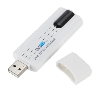 Dijital uydu DVB t2 USB TV çubuk mini PC Tuner ile anten Uzaktan HD USB TV Alıcısı DVB-T2/DVB-T/DVB-C/FM / DAB USB TV çubuk mini PC PC İçin