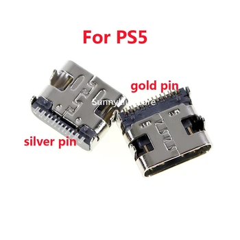 30 adet ps5 mikro usb şarj soketi Tip-C şarj soketli konnektör PlayStation 5 Kablosuz denetleyici için