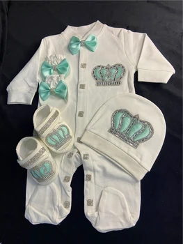 4-Pcs Erkek Bebek Seti Giyim Kişiselleştirilmiş Kıyafet Özel Bebek Giysileri Kış Bahar
