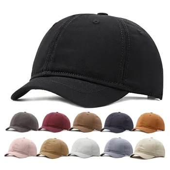 Spor Kap Kısa Ağız beyzbol şapkası Düz Renk Şapka Kadın Erkek Açık Sürme Kap vizör kapağı Rahat Snapback Şapka Gorras