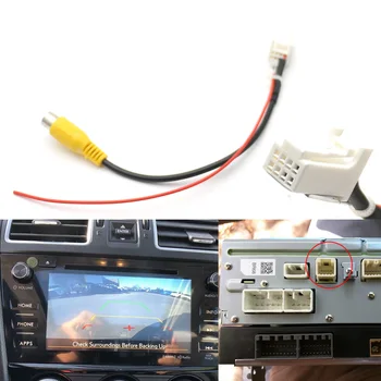 Subaru Forester 2012-2015 için PR43 Orijinal Monitör Park Arka Kamera 8 Pin Adaptörü RCA Bağlantı Dönüştürücü Kablosu