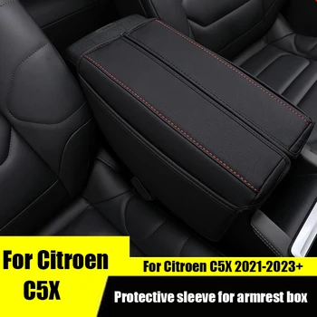 Citroen için C5X Kol Dayama kutusu koruyucu kılıf, merkezi kol dayama koruyucu kılıf, özel araba iç modifikasyonu için