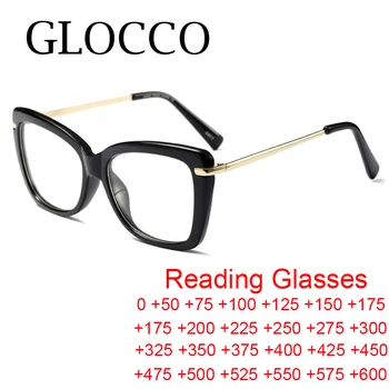 Moda kare bahar tapınaklar okuma gözlüğü kadın Anti mavi ışık bilgisayar presbiyopi gözlük TR90 temizle reçete gözlük
