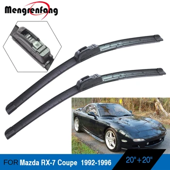 Mazda için RX-7 Coupe Araba ön cam sileceği Bıçakları Yumuşak Kauçuk Silecek J Kanca Kolları 1992 1993 1994 1995 1996