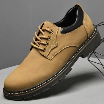 Yeni Lüks Marka Erkekler Oxford Ayakkabı Hakiki Deri Rahat Erkek Sneakers İş Konfor Ayakkabı Erkekler İtalyan Ayakkabı Resmi Elbise
