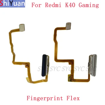 Parmak izi Sensörü Düğmesi Flex Kablo Şerit Xiaomi Redmi İçin K40 Oyun Güç Anahtarı Dokunmatik Sensör Flex Yedek Parçalar